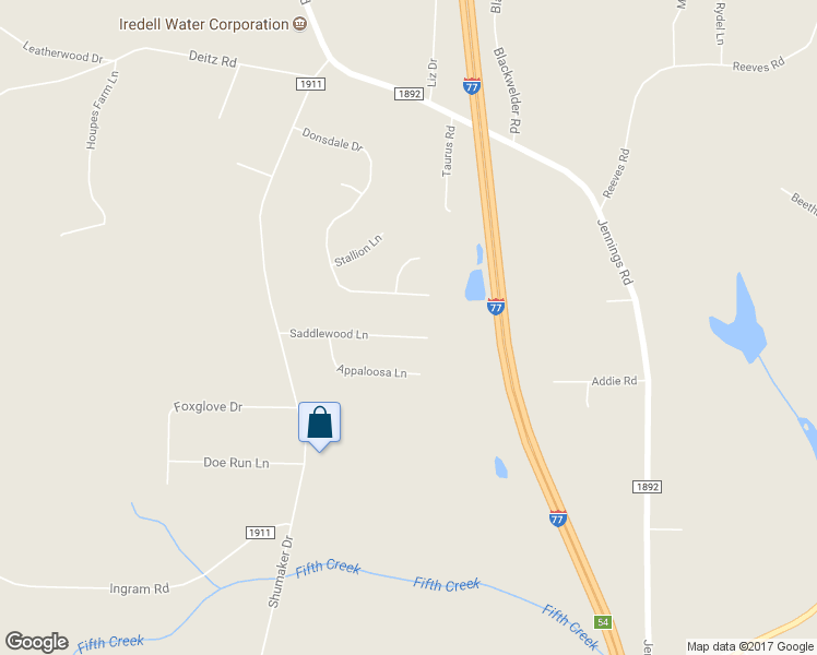 map of restaurants, bars, coffee shops, grocery stores, and more near 175 Saddlewood Lane in Statesville