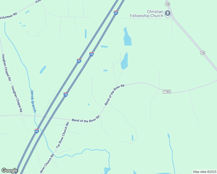 map of restaurants, bars, coffee shops, grocery stores, and more near 3504 Bend of the River Road in Elm City