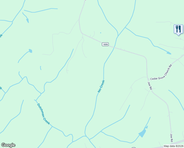 map of restaurants, bars, coffee shops, grocery stores, and more near 506 Joe Road in Mocksville