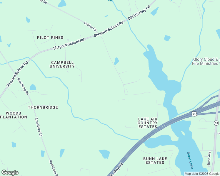 map of restaurants, bars, coffee shops, grocery stores, and more near 10416 Oakley Road in Zebulon