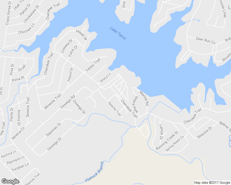 map of restaurants, bars, coffee shops, grocery stores, and more near 9175 Cherokee Trail in Crossville