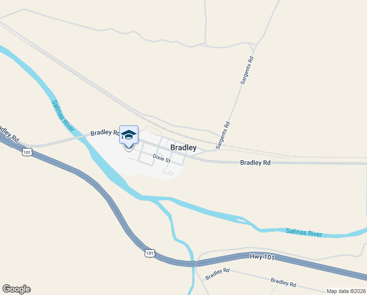 map of restaurants, bars, coffee shops, grocery stores, and more near in Bradley