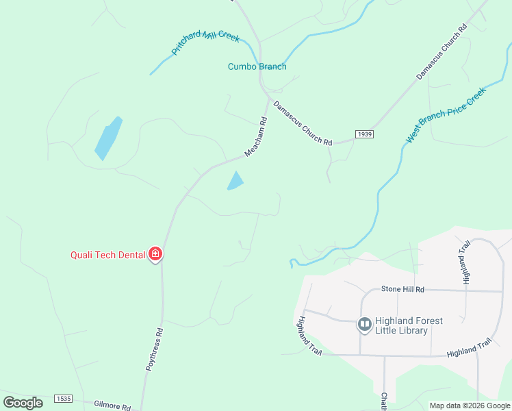 map of restaurants, bars, coffee shops, grocery stores, and more near 135 Glen Ridge Drive in Chapel Hill