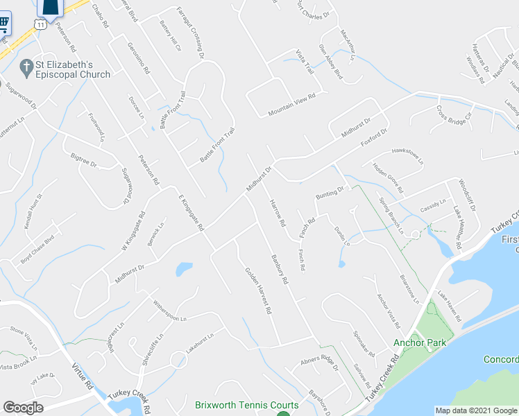 map of restaurants, bars, coffee shops, grocery stores, and more near 510 Banbury Road in Knoxville