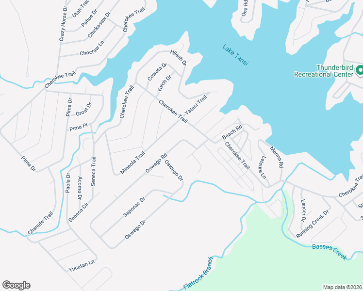 map of restaurants, bars, coffee shops, grocery stores, and more near 3015 Oswego Road in Crossville