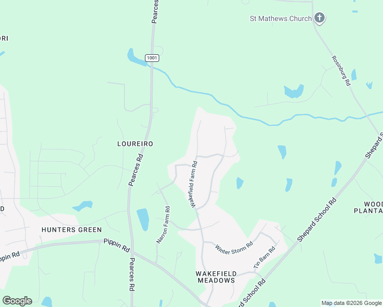 map of restaurants, bars, coffee shops, grocery stores, and more near 1337 Wakefield Farm Road in Zebulon