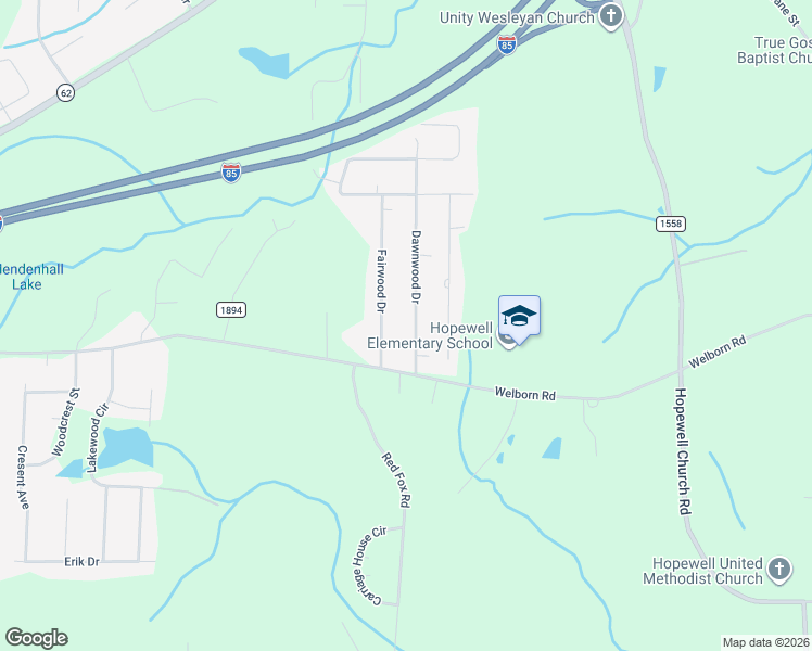 map of restaurants, bars, coffee shops, grocery stores, and more near 4163 Dawnwood Drive in Trinity