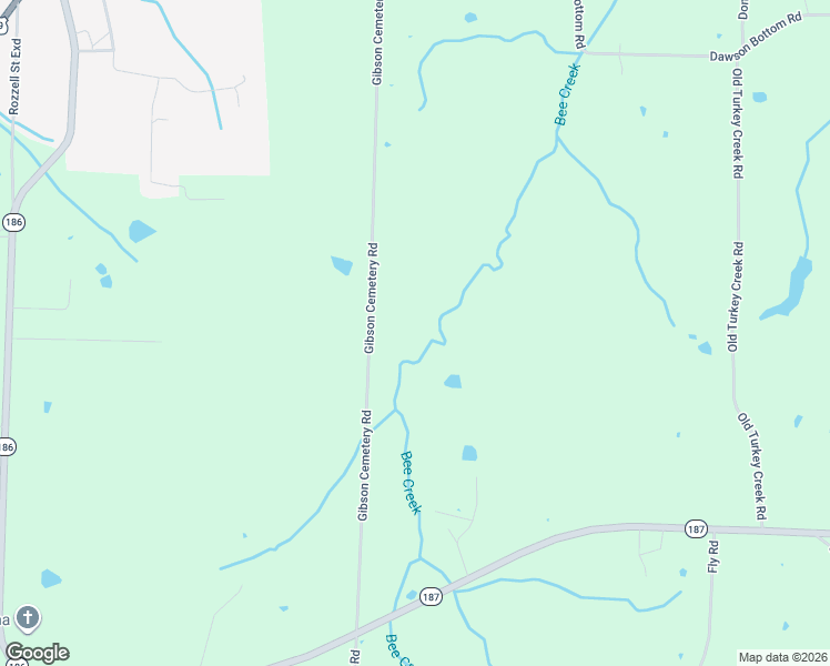 map of restaurants, bars, coffee shops, grocery stores, and more near 121 Gibson Cemetery Road in Humboldt