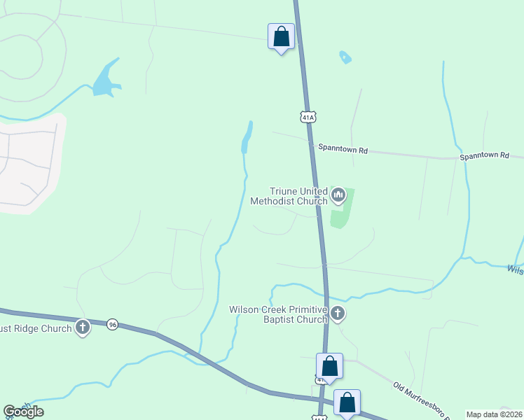 map of restaurants, bars, coffee shops, grocery stores, and more near 8019 Burning Tree Farms Road in Williamson County
