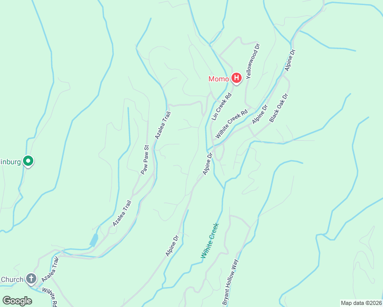 map of restaurants, bars, coffee shops, grocery stores, and more near 1555 Ridge View Drive in Sevierville