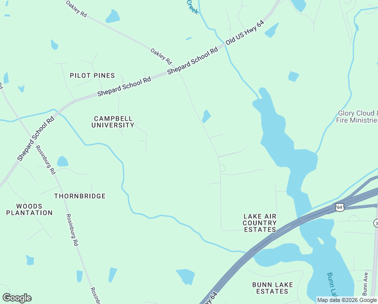 map of restaurants, bars, coffee shops, grocery stores, and more near 10404 Oakley Road in Zebulon