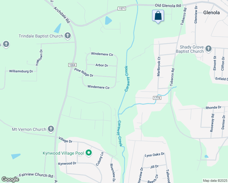 map of restaurants, bars, coffee shops, grocery stores, and more near 5157 Windemere Cir in Trinity