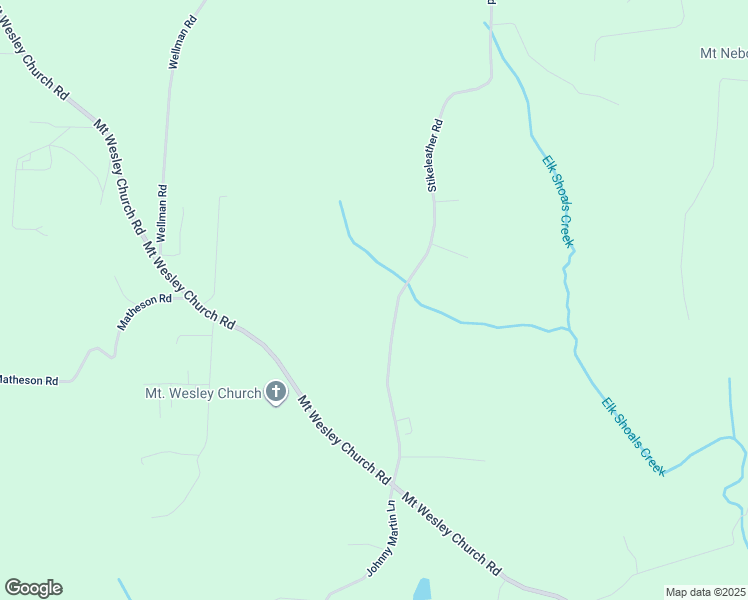 map of restaurants, bars, coffee shops, grocery stores, and more near Mount Wesley Church Road in Taylorsville