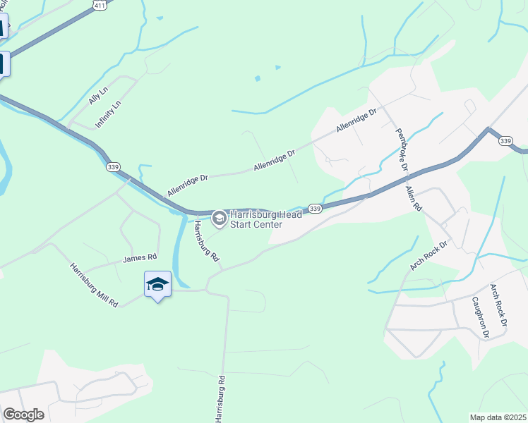 map of restaurants, bars, coffee shops, grocery stores, and more near Tennessee 339 in Sevierville