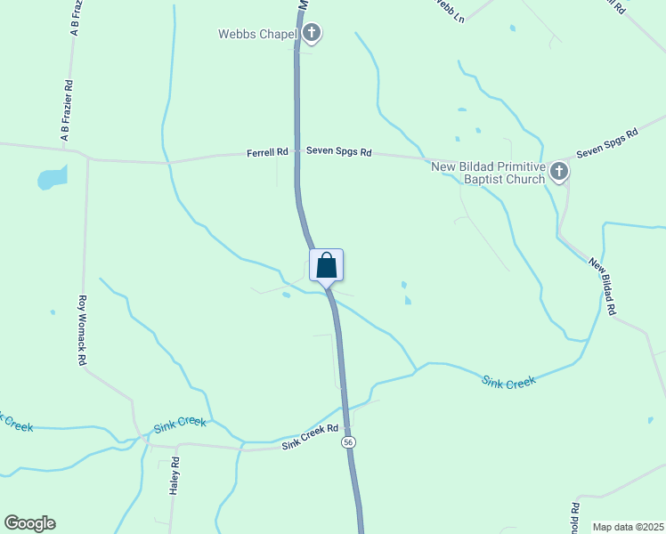 map of restaurants, bars, coffee shops, grocery stores, and more near 7111 McMinnville Highway in Smithville