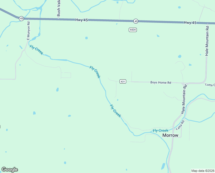map of restaurants, bars, coffee shops, grocery stores, and more near 20282 Boys Home Road in Morrow