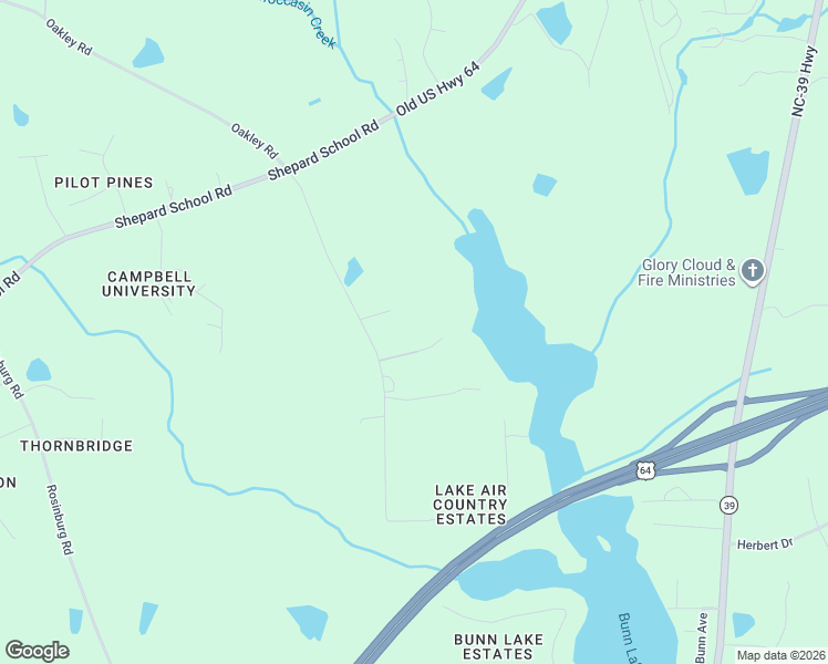 map of restaurants, bars, coffee shops, grocery stores, and more near 10401 Oakley Road in Zebulon