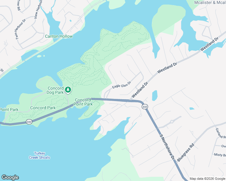 map of restaurants, bars, coffee shops, grocery stores, and more near 1252 Eagle Nest Lane in Knoxville