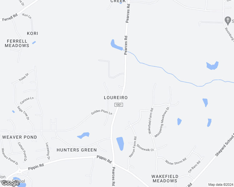 map of restaurants, bars, coffee shops, grocery stores, and more near 9405 Perimeter Court in Zebulon