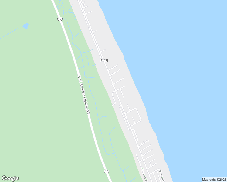 map of restaurants, bars, coffee shops, grocery stores, and more near 101 West Westside Court in Nags Head