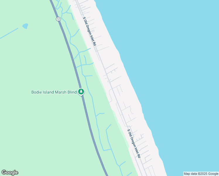 map of restaurants, bars, coffee shops, grocery stores, and more near 101 West Westside Court in Nags Head