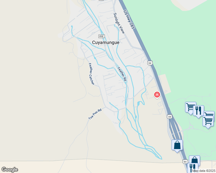 map of restaurants, bars, coffee shops, grocery stores, and more near 1 Caminito De Gracia in Santa Fe