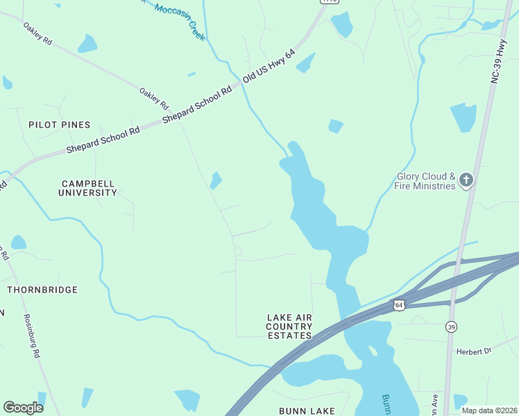 map of restaurants, bars, coffee shops, grocery stores, and more near 10401 Oakley Road in Zebulon