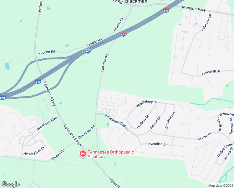 map of restaurants, bars, coffee shops, grocery stores, and more near 1523 Dewsbury Drive in Murfreesboro
