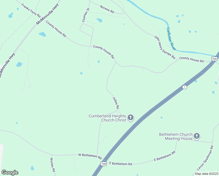 map of restaurants, bars, coffee shops, grocery stores, and more near 407 Jolley Rd in Sparta