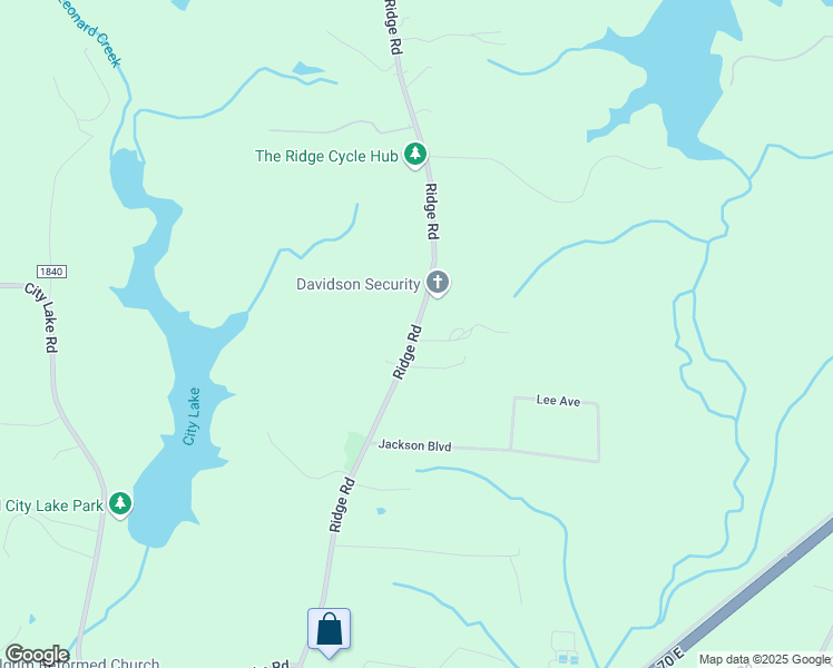 map of restaurants, bars, coffee shops, grocery stores, and more near 1045 Ridge Road in Lexington