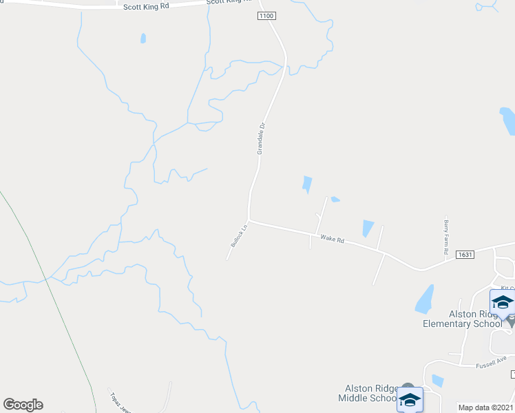 map of restaurants, bars, coffee shops, grocery stores, and more near 8087 Wake Road in Durham