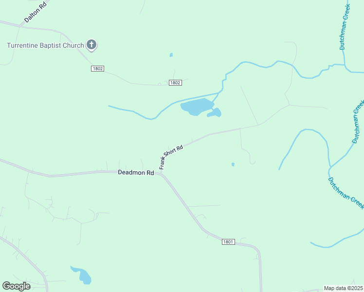map of restaurants, bars, coffee shops, grocery stores, and more near Frank Short Road in Mocksville