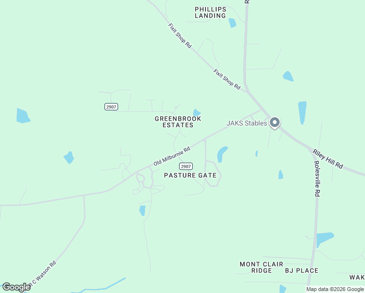 map of restaurants, bars, coffee shops, grocery stores, and more near 5301 Old Milburnie Road in Wendell