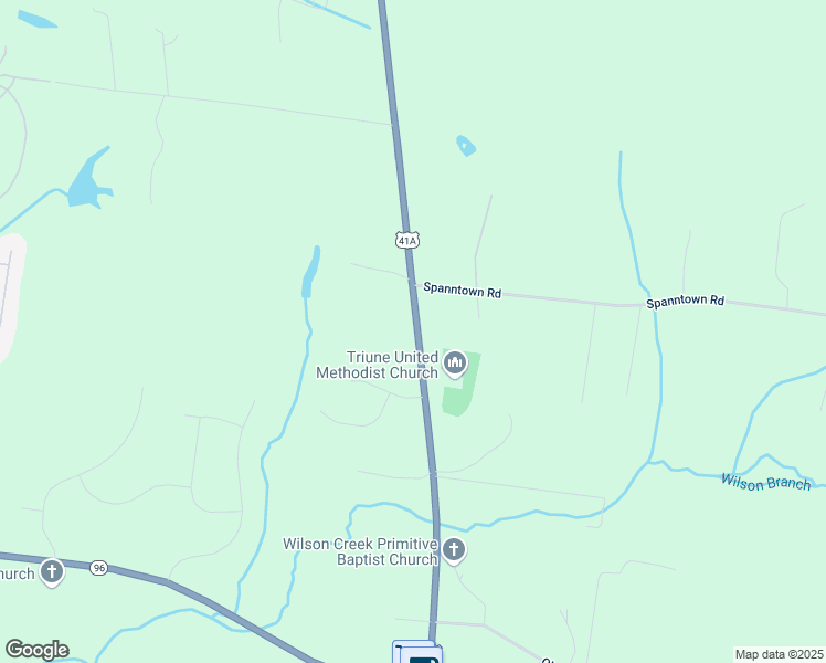 map of restaurants, bars, coffee shops, grocery stores, and more near 7896 U.S. 41A in Arrington