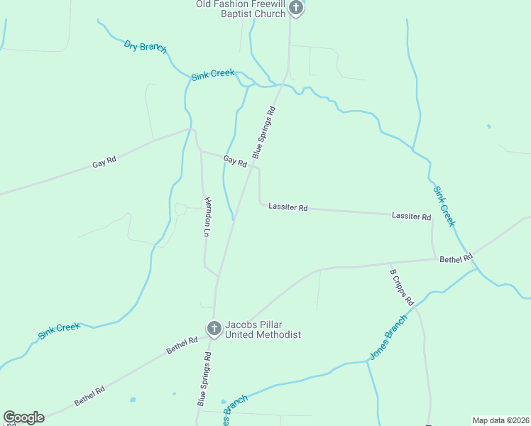 map of restaurants, bars, coffee shops, grocery stores, and more near 200 Lassiter Rd in Smithville