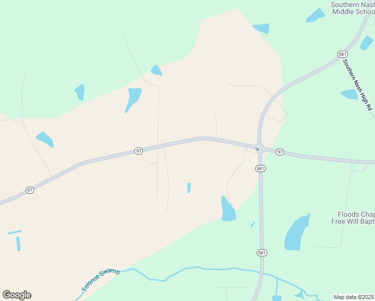 map of restaurants, bars, coffee shops, grocery stores, and more near 5603 North Carolina 97 in Spring Hope