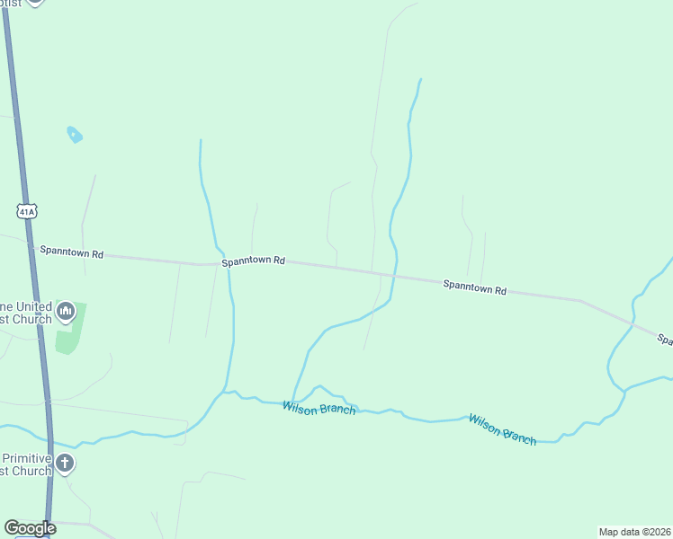 map of restaurants, bars, coffee shops, grocery stores, and more near 2942 Spanntown Road in Arrington