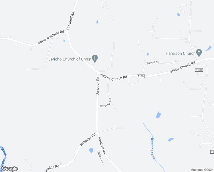 map of restaurants, bars, coffee shops, grocery stores, and more near 122 Carolina Avenue in Mocksville