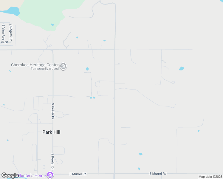 map of restaurants, bars, coffee shops, grocery stores, and more near 21327 South 530 Road in Tahlequah