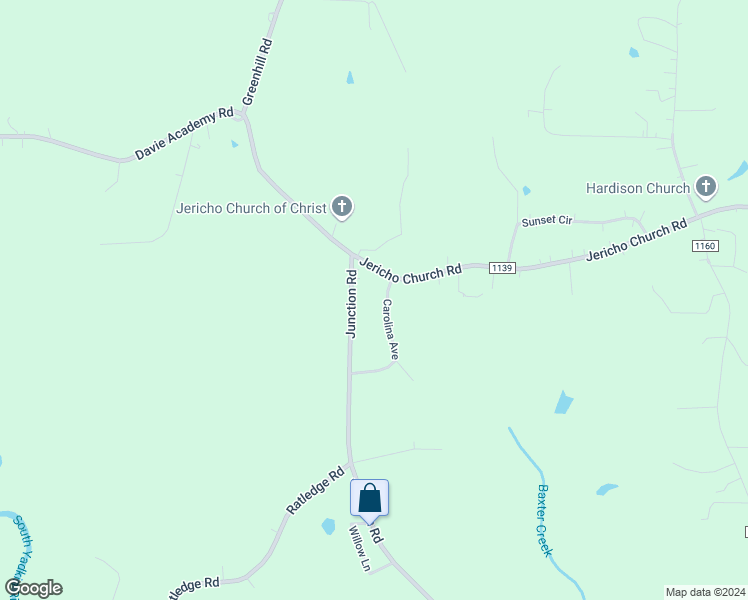 map of restaurants, bars, coffee shops, grocery stores, and more near 122 Carolina Avenue in Mocksville