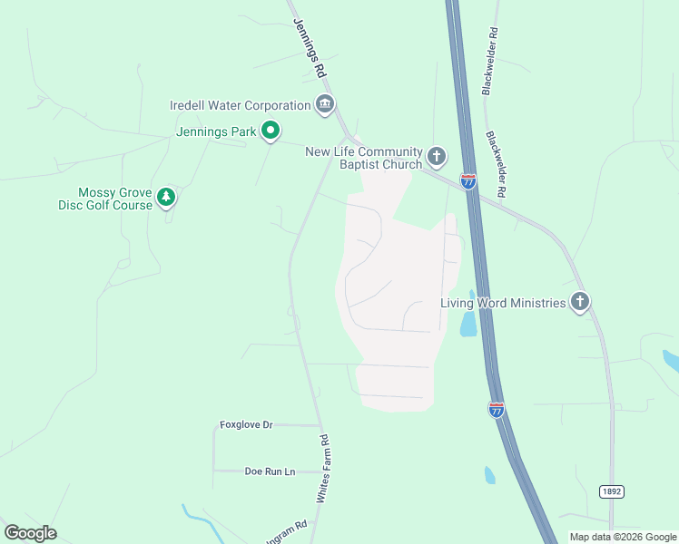 map of restaurants, bars, coffee shops, grocery stores, and more near 188 Donsdale Drive in Statesville