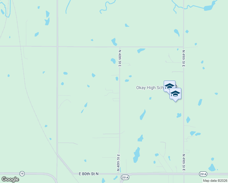 map of restaurants, bars, coffee shops, grocery stores, and more near 8634 North 40th Street East in Wagoner