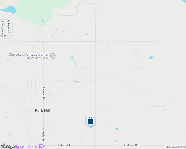 map of restaurants, bars, coffee shops, grocery stores, and more near 21327 South 530 Road in Tahlequah