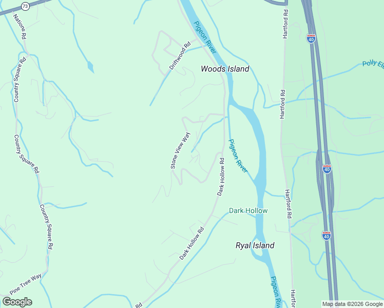 map of restaurants, bars, coffee shops, grocery stores, and more near 2188 Stone View Way in Cosby