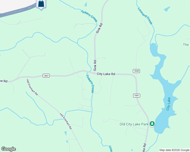 map of restaurants, bars, coffee shops, grocery stores, and more near 1504 City Lake Road in Lexington