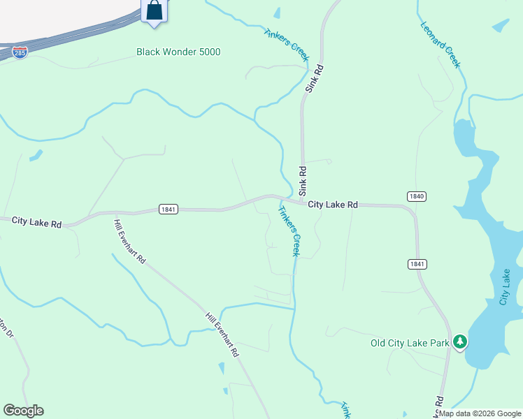 map of restaurants, bars, coffee shops, grocery stores, and more near 1352 City Lake Road in Lexington