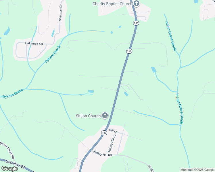 map of restaurants, bars, coffee shops, grocery stores, and more near 190 Shiloh Road in Lexington