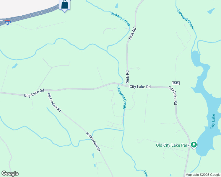 map of restaurants, bars, coffee shops, grocery stores, and more near 1352 City Lake Road in Lexington