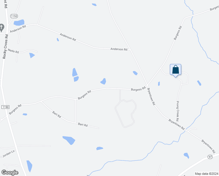 map of restaurants, bars, coffee shops, grocery stores, and more near Burgess Road in Middlesex