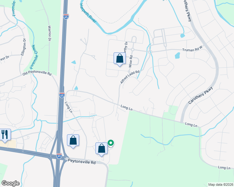 map of restaurants, bars, coffee shops, grocery stores, and more near 120 Curry Court in Franklin